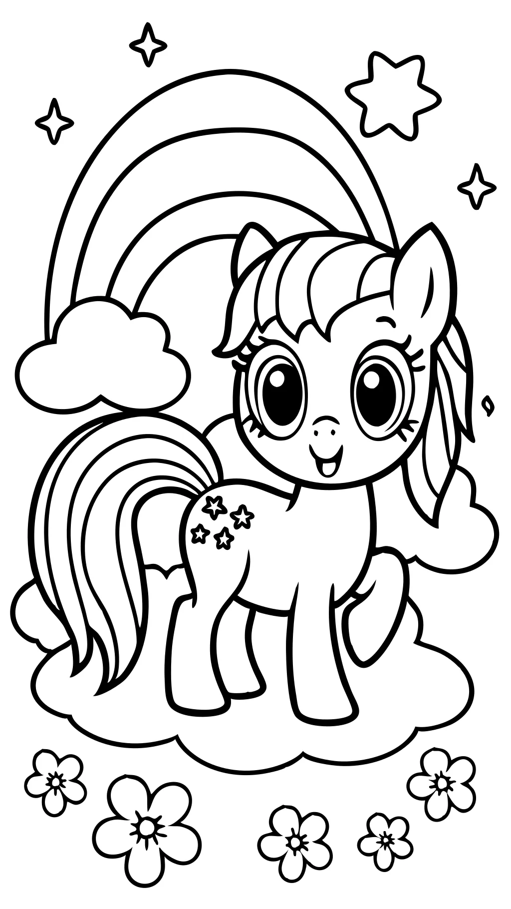 printable my little pony coloring page